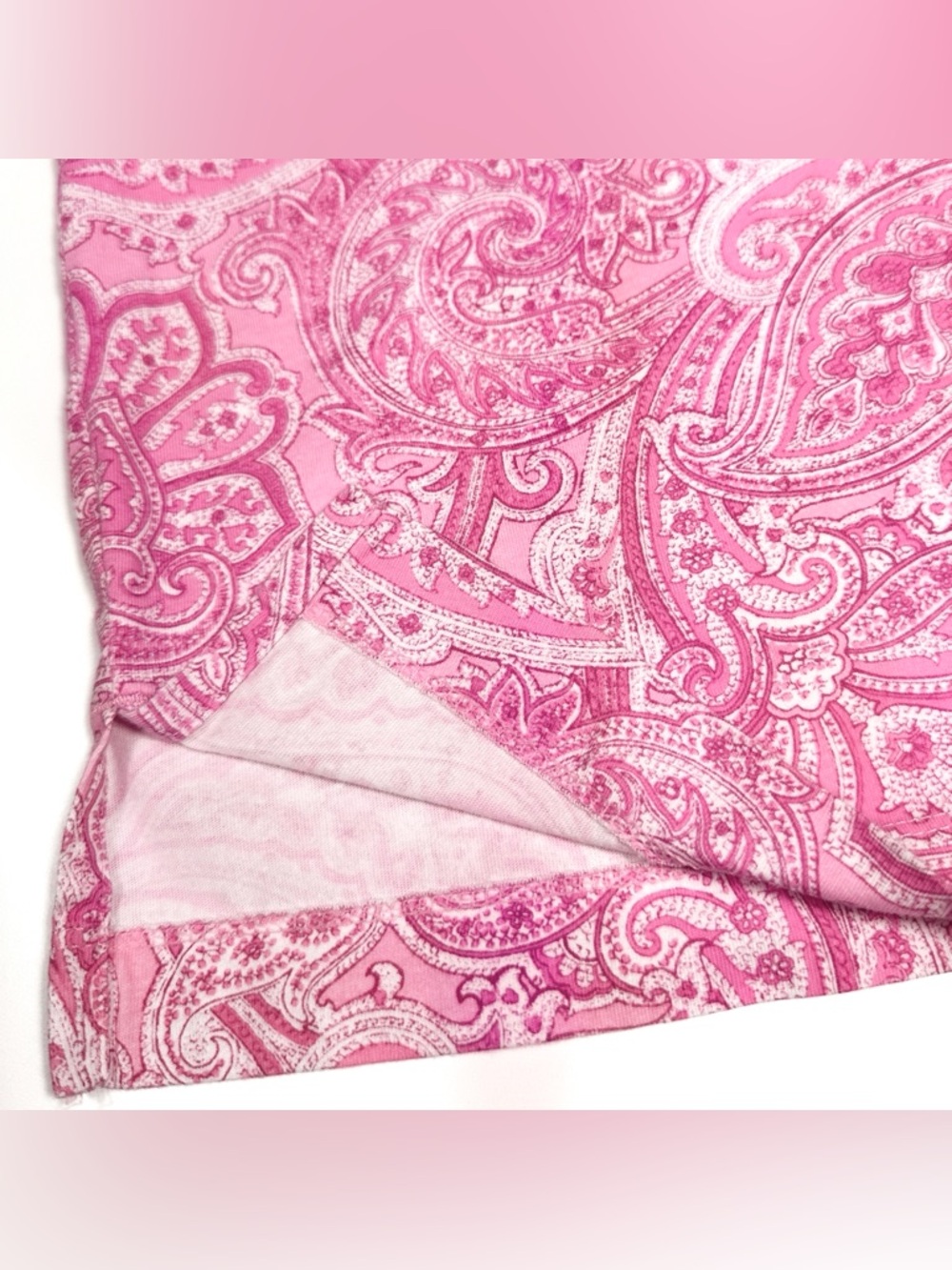Lauren Ralph Lauren Pink Paisley Short Sleeve Pajama Set Sz Small Cotton Lounge - Picture 6 of 14